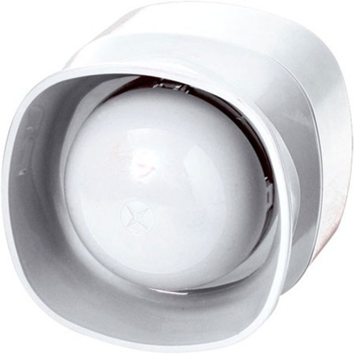 analoog adresseerbare zelfstandige sirene voor gebruik binnenshuis, wit - Bedraad - 101,3 dB(A) - Hoorbaar - Wit