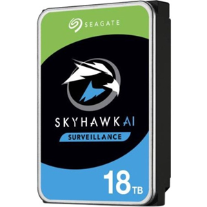 Seagate SkyHawk AI ST18000VE002 18 TB Harde schijf - 3.5" Intern - SATA (SATA/600) - Netwerk-videorecorder Ondersteunde apparaten