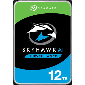 Seagate SkyHawk AI ST12000VE001 12 TB Harde schijf - 3.5" Intern - SATA (SATA/600) - Netwerk-videorecorder, Camera Ondersteunde apparaten