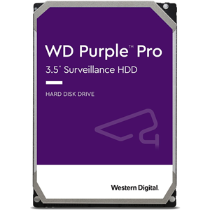 WD Purple Pro WD101PURP 10 TB Harde schijf - 3.5" Intern - SATA (SATA/600) - CMR (Conventional Magnetic Recording) Method - Server, Videobewakingssysteem, Opslagsysteem, Videorecorder Ondersteunde apparaten - 7200rpm - 550 TB TBW