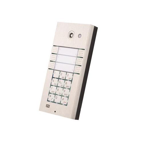 2N 9137161KU IP Vario Series, 6-Button Intercom Door Station Module with Keypad, IP53, Silver