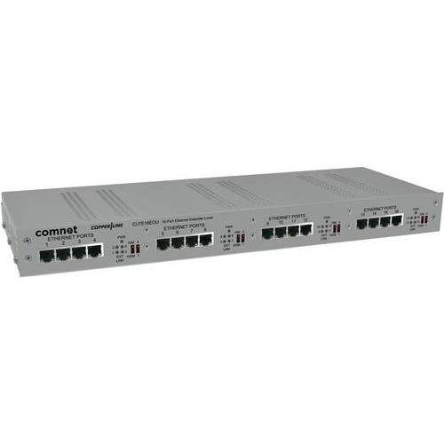 Comnet CLFE16EOU PoE Injector 16 Port Twisted Pair, Netwerk PoE Injectoror 16port Twisted Pair