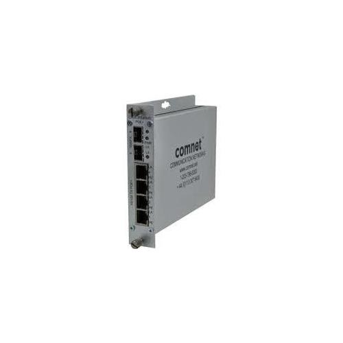 ComNet CNGE2FE4SMSPOEHO 10/100/1000Mbps Drop/Insert/Repeat Gigabit Uplink Switch with Optional PoE+