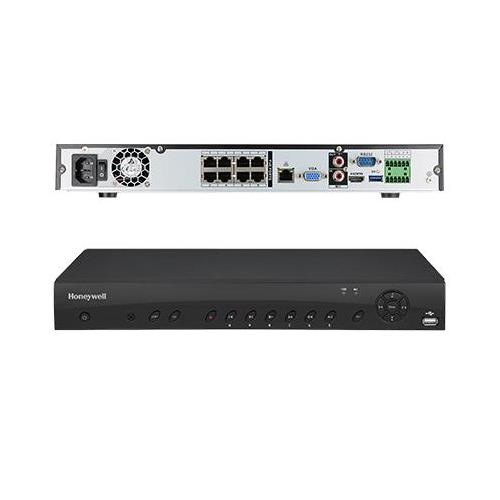 Honeywell HEN08104 Focus Series, 12MP 16-Channel 320Mbps 2HDD NVR, 8 PoE